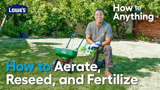 Fall Lawn Care 101 – Aerate Reseed and Fertilize  How to Anything [upl. by Mussman]