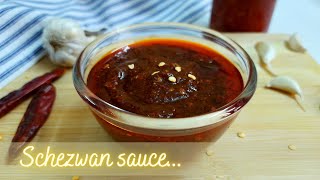 Homemade Schezwan Sauce  Schezwan Chutney  Szechuan sauce  Recipe [upl. by Lela]