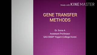 Gene transfer methods Part III [upl. by Anek]