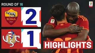 ROMACREMONESE 21  HIGHLIGHTS  Roma mount late comeback  Coppa Italia Frecciarossa 202324 [upl. by Joacimah]