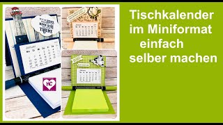 MiniTischkalender basteln [upl. by Pitt]