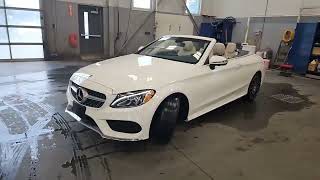 2018 MercedesBenz C300 Cabriolet Walkaround [upl. by Saidnac]