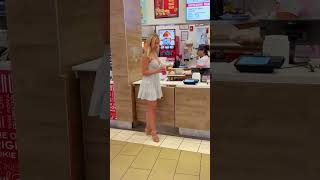 Just a little mid day snack sundress sundressseason ootdgirl mall foodcourt wedges blond [upl. by Allebasi743]