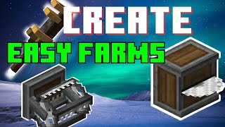 How to make a Create Tree Farm or Crop Farm  Mastering Automation Create Mod Tutorial [upl. by Jessa556]