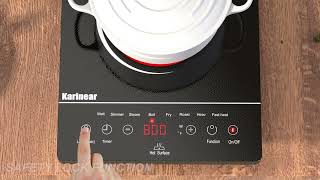 Karinear Portable Ceramic Cooktop move it anywhere to use [upl. by Fugate]