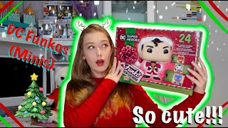 Unboxing My DC Funko Advent Calendar Minis 🤶🏻🎅🏻🎁🎄 [upl. by Jelsma]