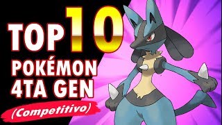 TOP 10 MEJORES POKÉMON EN LA CUARTA GENERACIÓN [upl. by Vullo]