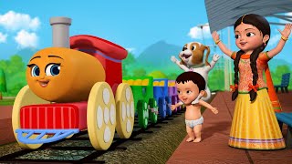 Gari Gari Rail Gari  Train song  Bengali Rhymes for Children  Infobells [upl. by Sapphera]