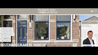 Te koop Rustenburgerlaan 89 Haarlem  Hoekstra en van Eck Makelaars  Méér Makelaar [upl. by Nyrahtak441]