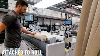 Polymaster Custom Rolling Machines at Romo Fabrics with in house WMS Integration [upl. by Anwahsat]