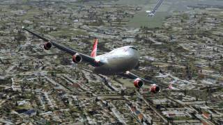 Microsoft Flight Simulator X  Virgin Atlantic Flight VS77  ManchesterRingway  Barbados [upl. by Atirehs]