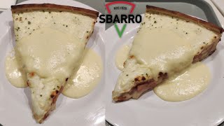 Sbarro Stuffed Pizza Chicago White Deep Dish Pizza review 🍕 shorts foodie [upl. by Niuqram]