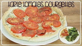 Tarte Tomate Courgette  Recette Vegan [upl. by Etnasa]