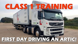 Class 1 HGV Training  Day ONE  Initial Thoughts [upl. by Elephus]