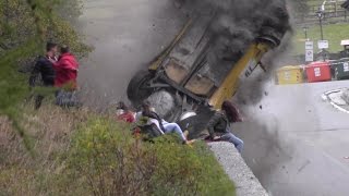 Rally Valle dAosta 2014  Big crash [upl. by Eenar]