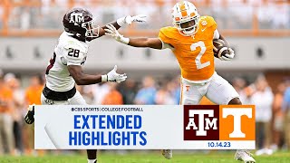 Texas AampM at No 19 Tennessee Extended Highlights I CBS Sports [upl. by Raffo]