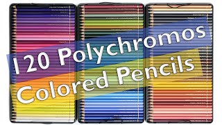 Complete List of 120 FaberCastell Polychromos Colored Pencils Unboxing and Color Order [upl. by Yoo955]