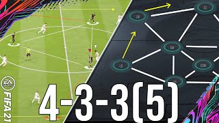 Why 4335False 9 is the BEST formation for TikiTaka To Give You More Wins TACTICS  FIFA 21 [upl. by Nidorf]