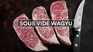 Sous Vide WAGYU Marble Score 7  Australian Wagyu Strip Loin [upl. by Nnel625]