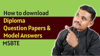 Download Diploma Previous Questions Papers and Model Answers  MSBTE Question Papers [upl. by Leeke516]