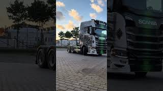 Scania super V8 530S truck exteriorelectric trucker longstanding heavy Ep53 trailertruckdriver🇸🇪 [upl. by Animor]