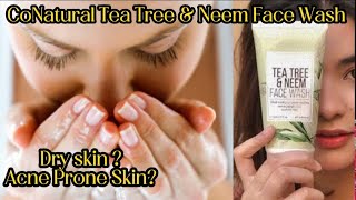 Conatural Face Wash Honest Review  Tea Tree amp Neem Face Wash  Glow Up With Asma [upl. by Anialam]