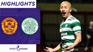 Motherwell 12 Celtic  Furuhashi amp Maeda goals keep Celtic at the top  cinch Premiership [upl. by Ozne]