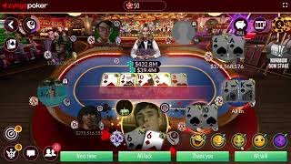 Zynga Poker  Taxis Holdem Win 300 Million Very Fast [upl. by Nairda]