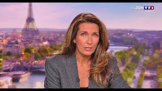 Anne Claire Coudray quitte son plateau sur TF1 [upl. by Eylrahc]