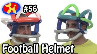 Football Helmet  Balloon Animal Lessons 56 [upl. by Hartzell]