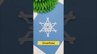 DIY Snowflake ❄️ How to Make Snowflake Out of Cupcake liners  Cutting Paper Snowflakes❄️ shorts [upl. by Uziel]