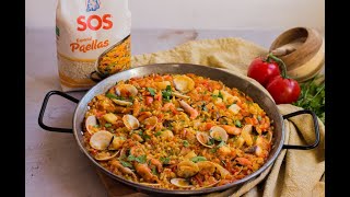 Paella de Marisco mi receta económicaA mi manera [upl. by Heddi444]