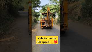 Kubota 55O2 loder ki रोड speed 💪tractor automobile farmer trending jcb [upl. by Ashley]