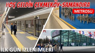 M5 ÇekmeköySamandıra Metrosu Açıldı  İlk Gün İzlenimleri [upl. by Kecaj]