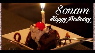 Happy Birthday SONAM  Birthday Names Video  Birthday Name Songs [upl. by Aya401]