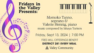 Fridays In The Valley Concert Series  Music Composed by Ishaya Yarison  Sept 13 2024 [upl. by Cello]