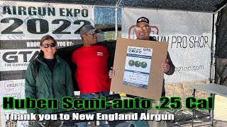 AE22  Let’s check out the Huben 25 Caliber sent to us by New England Airgun [upl. by Platto]