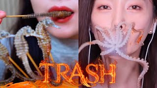 Trash compilation live seafood Asmr Eating  Sas Asmr Linh Asmr Ssoyoung Part 46 [upl. by Trill]