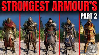 Assassins Creed Valhalla  The STRONGEST ARMOURS and How to Get Them P2 [upl. by Laraine]