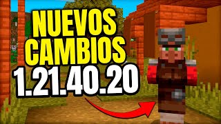 ✅ CAMBIOS en MINECRAFT BEDROCK 1214020  NUEVOS CAMBIOS 😱 [upl. by Orlantha]