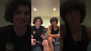 Bodhi Sabongui and Griffin Santopietro Instagram livestream 14 Jul 2023 p1 [upl. by Aural]