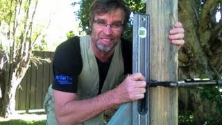 How to Set a Fence Post FAST [upl. by Sturdivant]