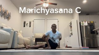 Marichyasana C  Marichyasana III  Marichis Pose  How To Do Seated Twist Pose  Marichyasana C [upl. by Annav927]