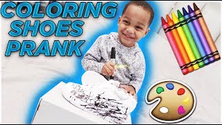 DJ Drawing On Mommy Shoes Prank  DJs Clubhouse [upl. by Arehs]