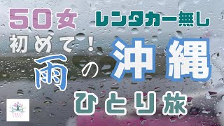 【５０女沖縄ひとり旅①】初！雨の沖縄観光／2023年の沖縄納め旅／レンタカー無しの１泊２日／雨でも楽しい那覇国際通り散策 [upl. by Coleman]