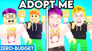 ADOPT ME WITH ZERO BUDGET ROBLOX ADOPT ME ZERO BUDGET PARODY BY LANKYBOX [upl. by Jimmie]