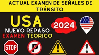 2024 EXAMEN DE SEÑALES DE TRÁNSITO Señales de Tráfico en US Licencia de Conducir [upl. by Ssenav]