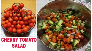 CHERRY TOMATO SALAD RECIPE  EASY CHERRY TOMATO SALAD RECIPE  EASY CHERRY TOMATO AND CUCUMBER SALAD [upl. by Teleya39]