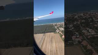 Landing to RomeFCO Airport ISTFCO Flight flight rome aircraft [upl. by Lasala836]