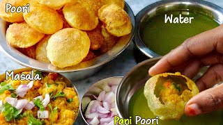 Original பானி பூரி A to Z secret tipsவுடன் சுலபமா செய்ங்க😋 pani puri recipe in tamil  pani puri [upl. by Nairoc]